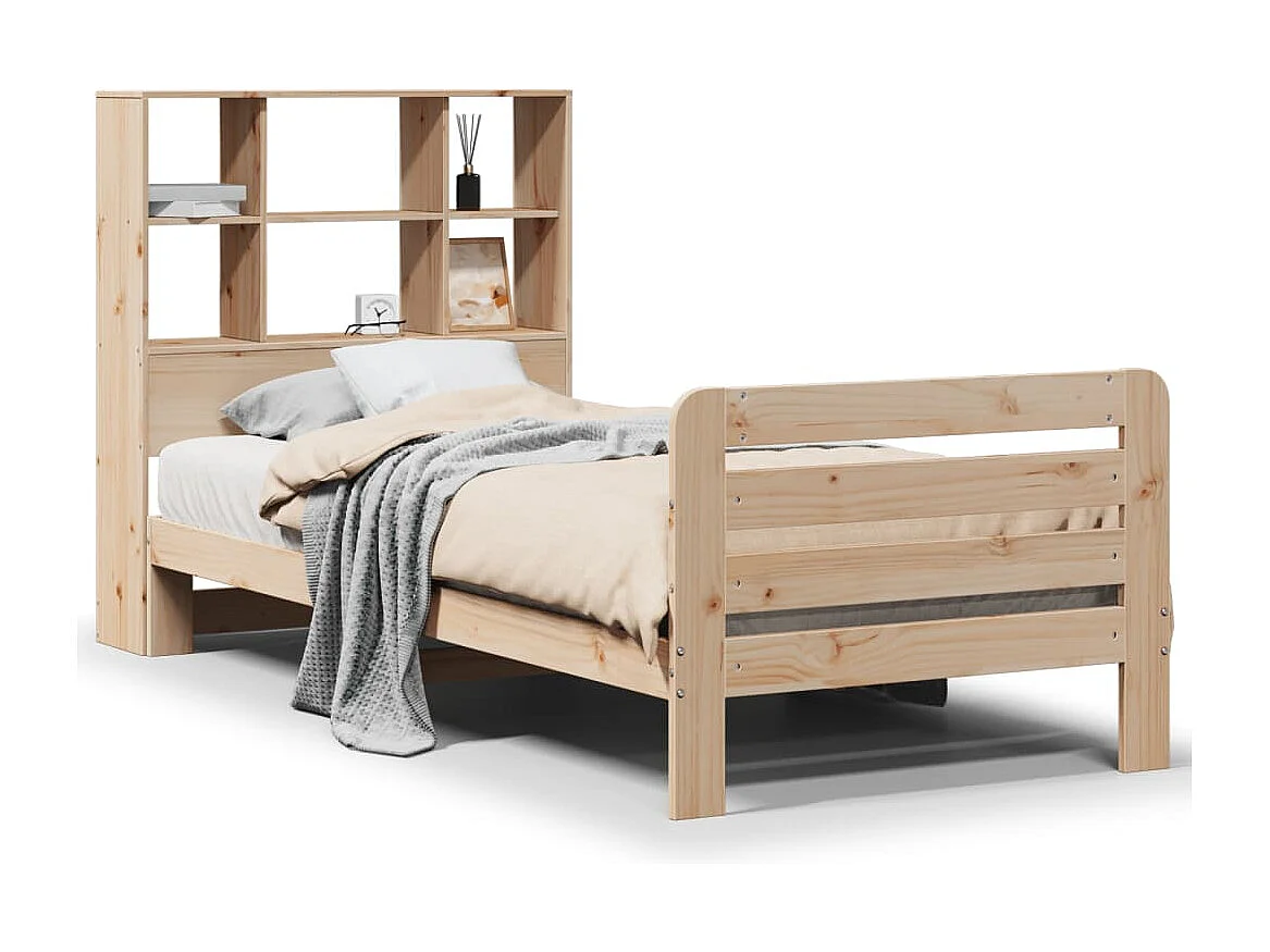 Cadre de lit sans matelas 90x200 cm bois de pin massif