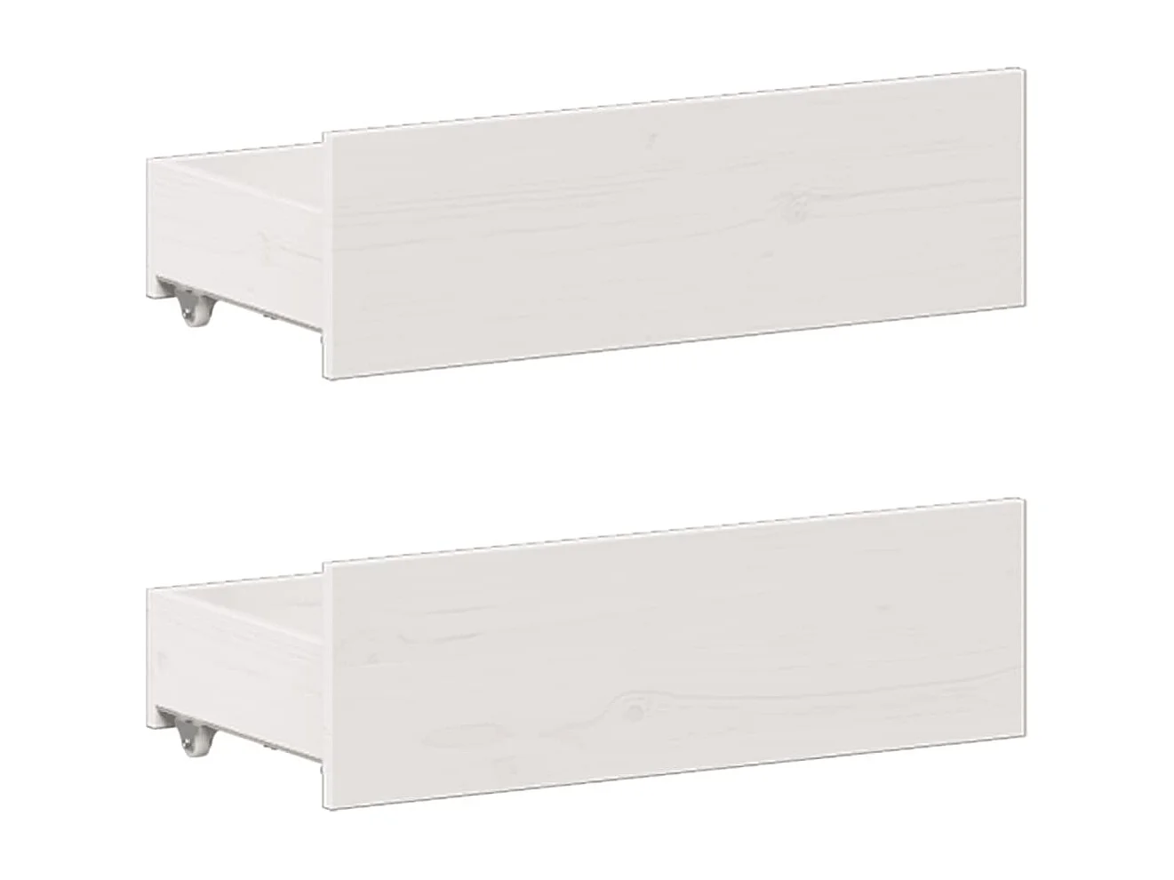 Cama com estante sem colchão 140x190 cm pinho maciço branco