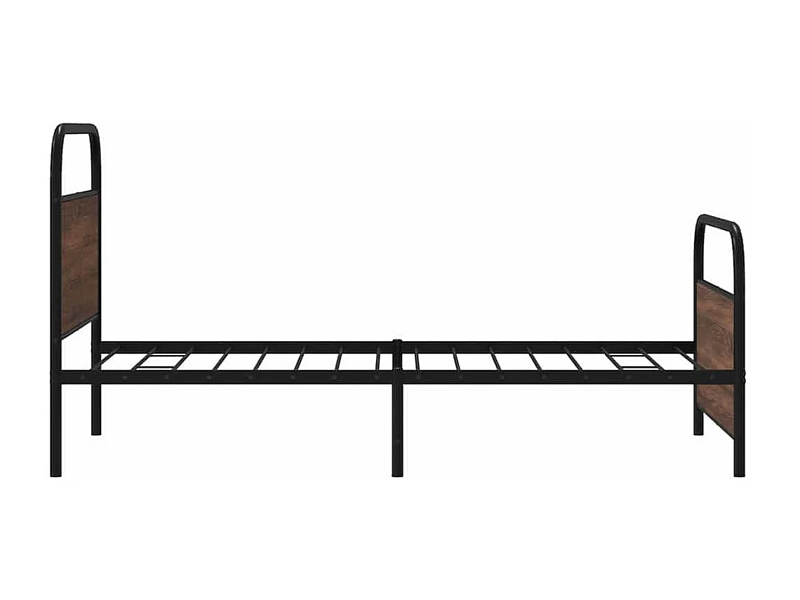 Estructura de cama sin colchón 90x200 cm madera marrón roble