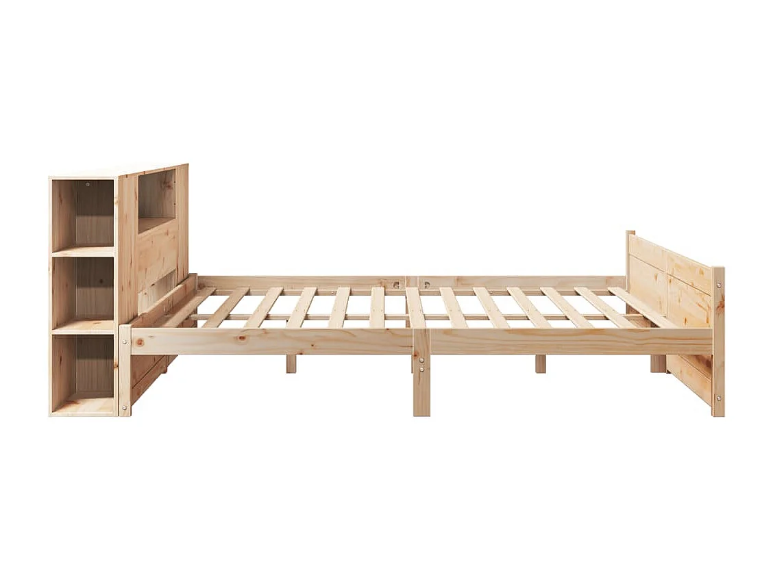 Cama com estante sem colchão 180x200 cm pinho maciço