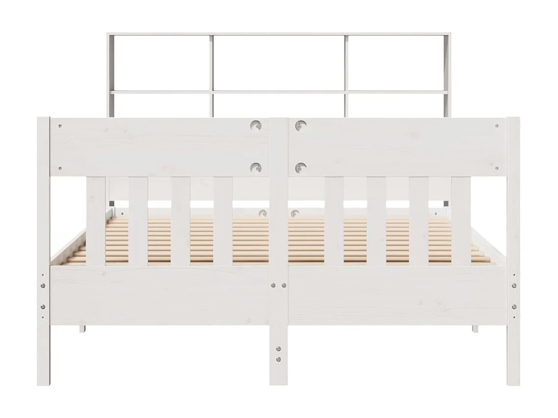 Estructura de cama sin colchón madera maciza de pino 160x200 cm