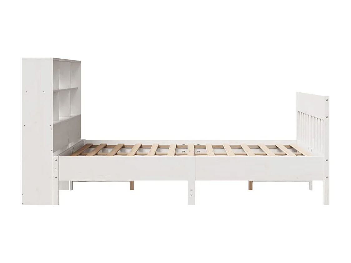 Estructura de cama sin colchón madera maciza de pino 160x200 cm