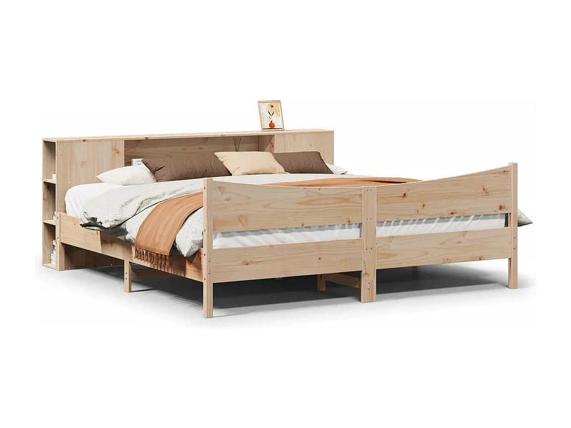 Cama sem colchão 180x200 cm madeira de pinho maciça