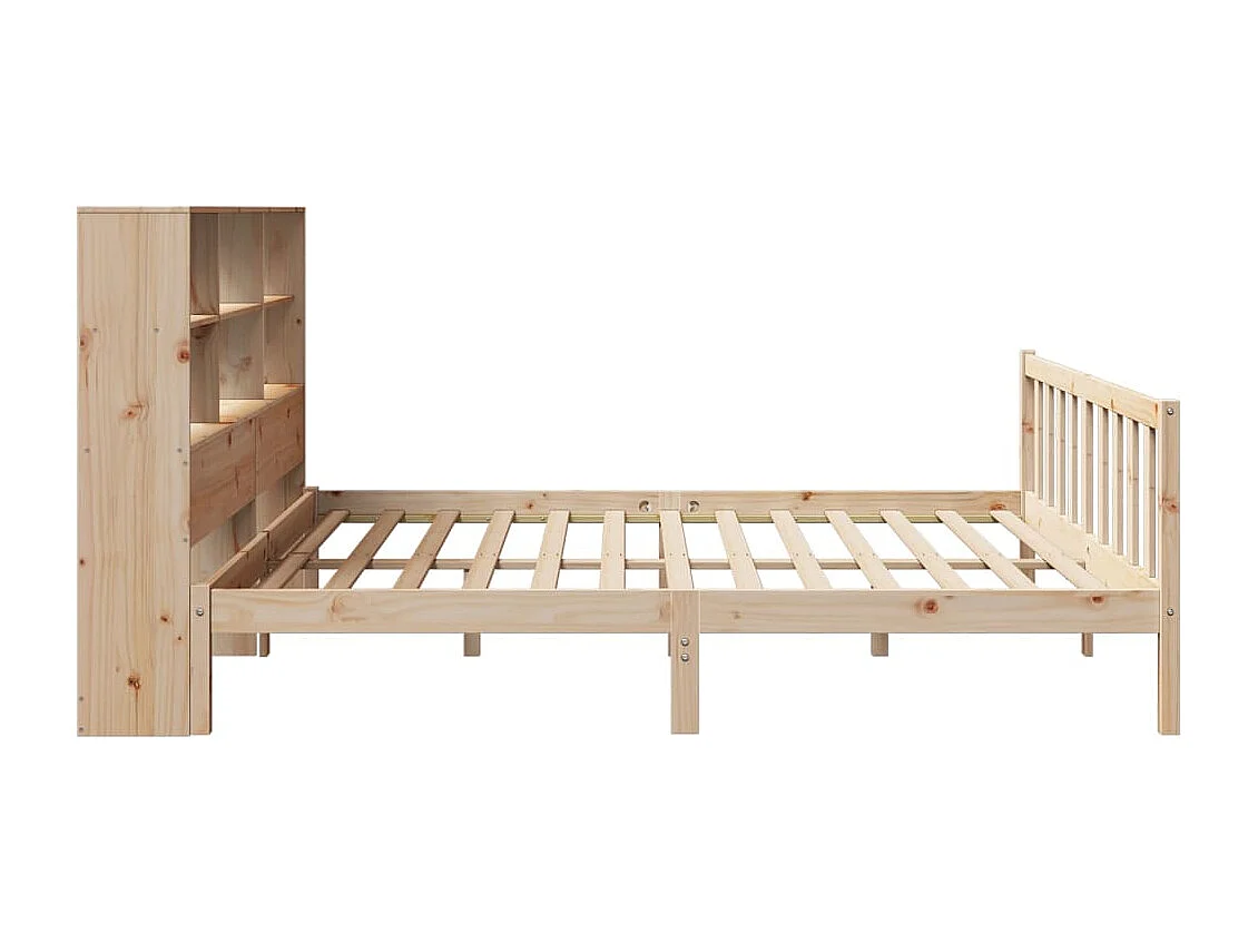 Cama com estante sem colchão 180x200 cm pinho maciço