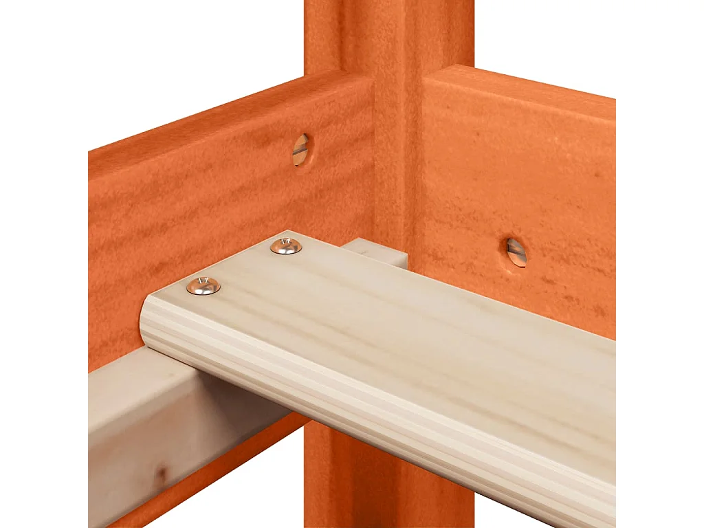 Cadre de lit cire marron 90x190 cm bois de pin massif