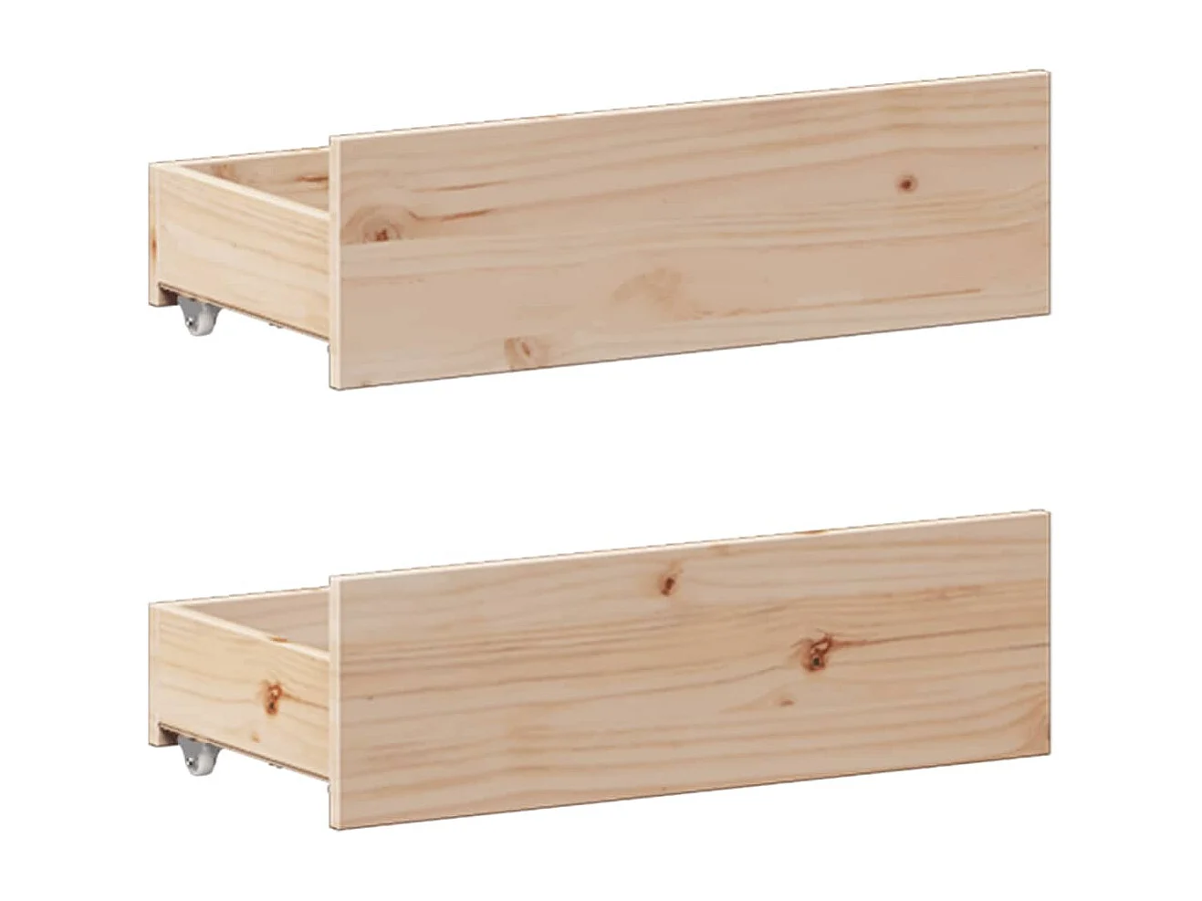 Cama con estantería sin colchón madera maciza de pino 140x190cm