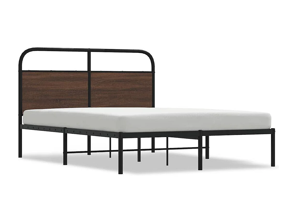 Cadre de lit sans matelas 120x200 cm chêne marron