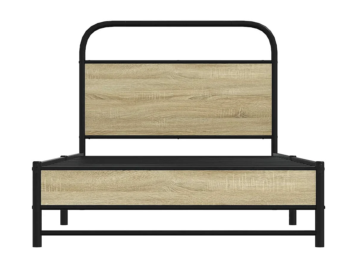 Cadre de lit sans matelas 100x200 cm chêne sonoma