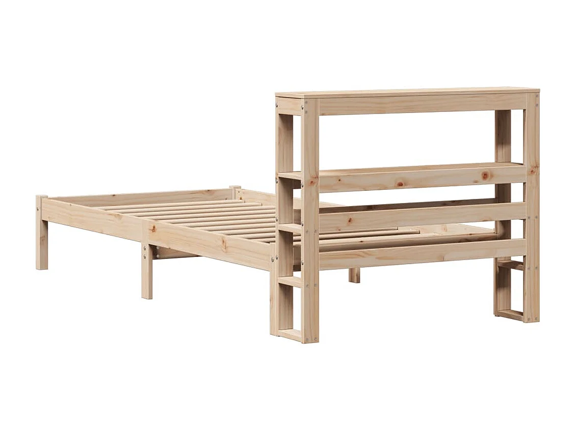 Cama sem colchão 75x190 cm madeira de pinho maciça