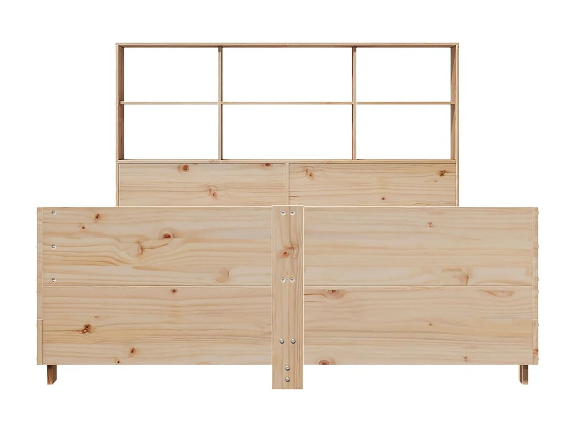 Cadre de lit sans matelas 150x200 cm bois de pin massif