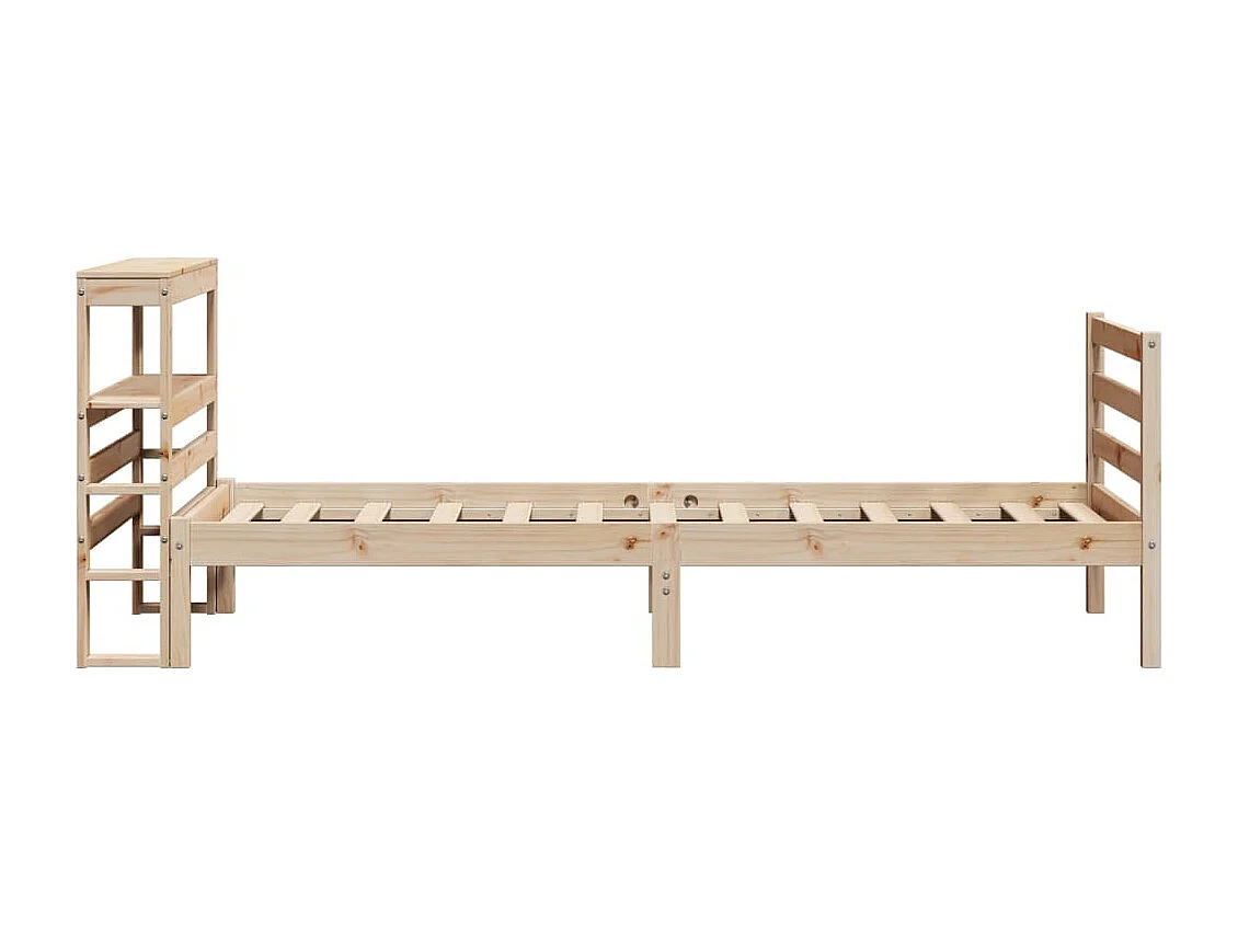 Cama sem colchão 75x190 cm madeira de pinho maciça