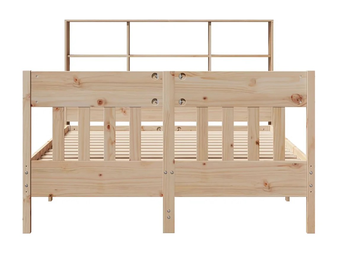 Cama sem colchão 140x190 cm madeira de pinho maciça