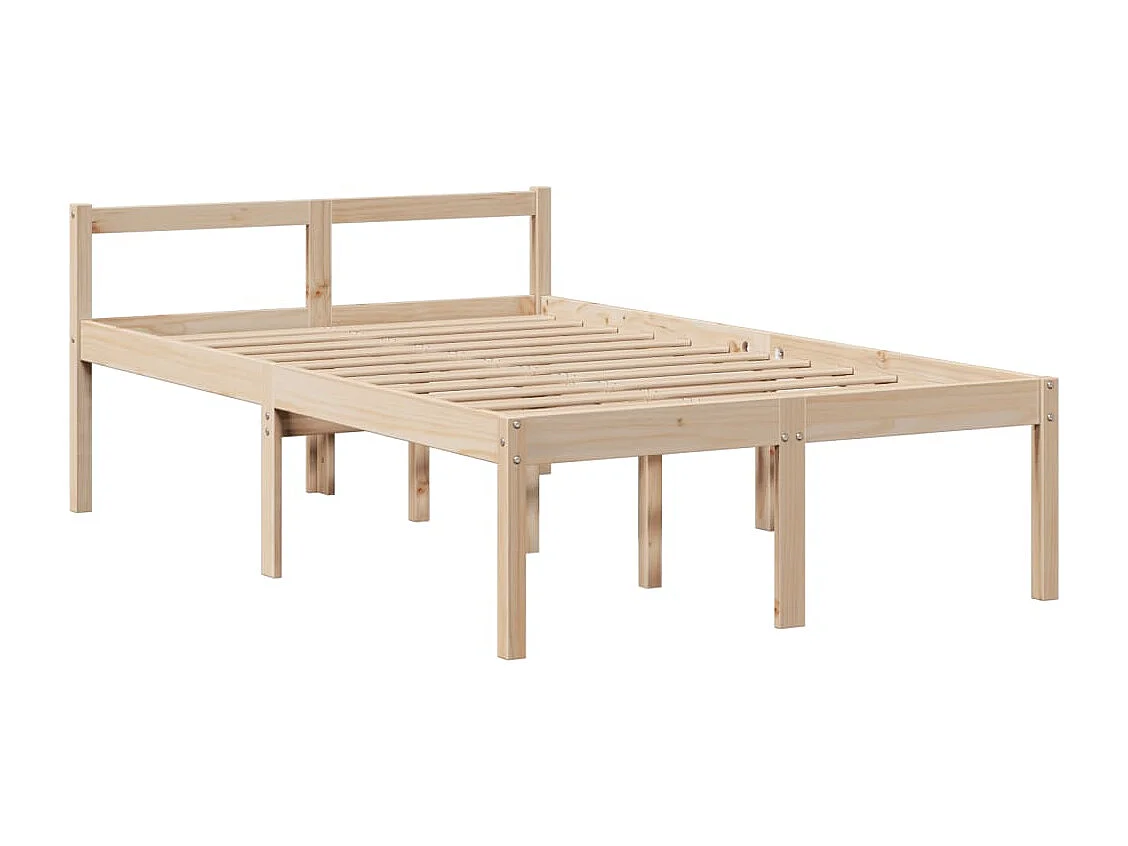 Cama com estante sem colchão 135x190 cm pinho maciço