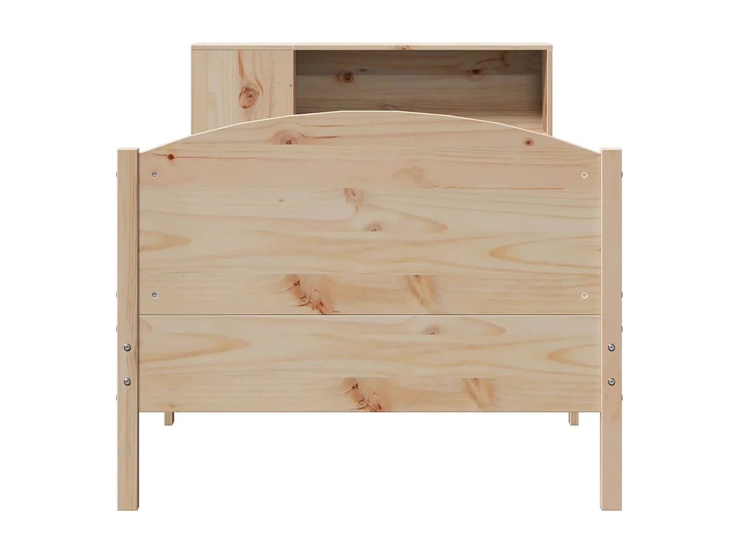 Cama com estante sem colchão 100x200 cm pinho maciço