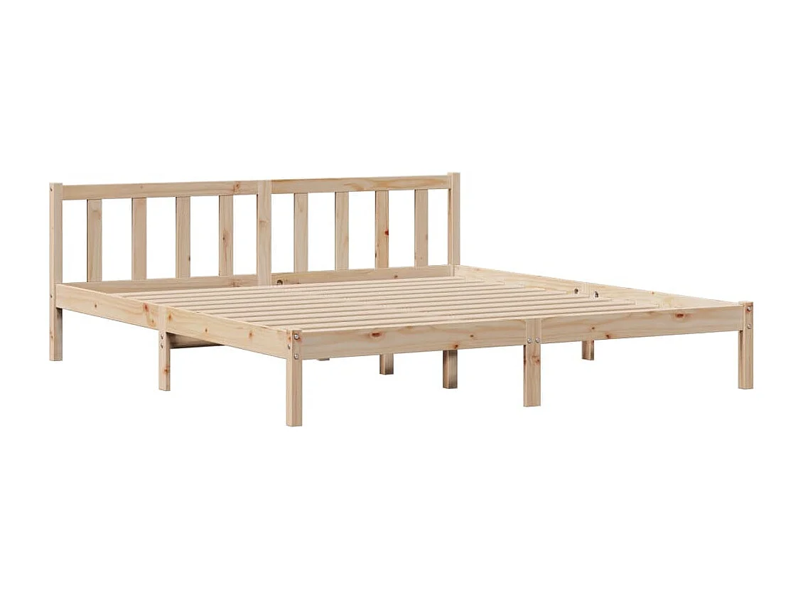 Cama com estante sem colchão 180x200 cm pinho maciço