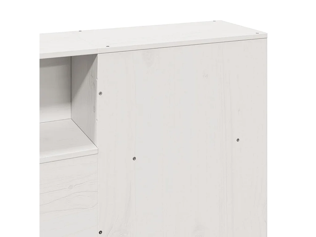 Estructura de cama sin colchón madera maciza blanca 200x200 cm