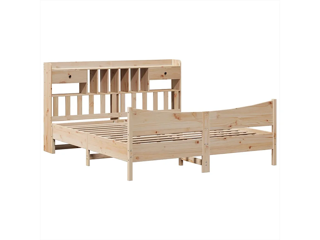 Cadre de lit sans matelas 180x200 cm bois massif de pin