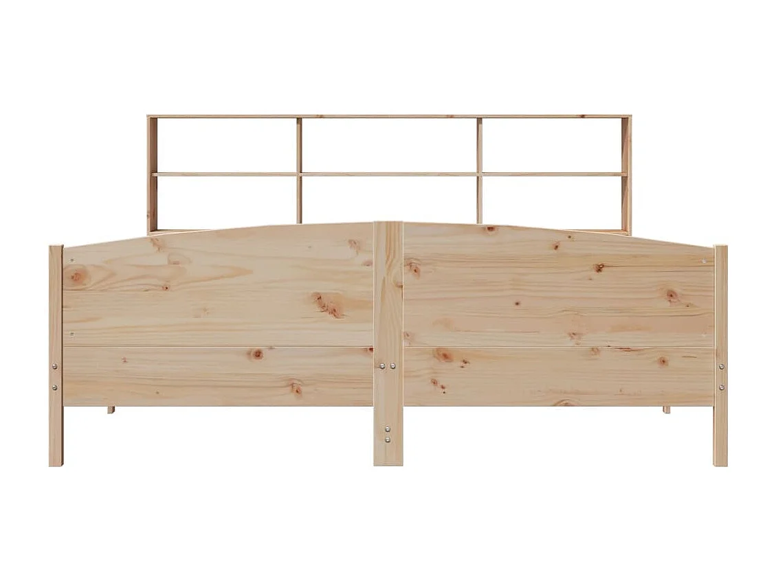 Cama com estante sem colchão 180x200 cm pinho maciço