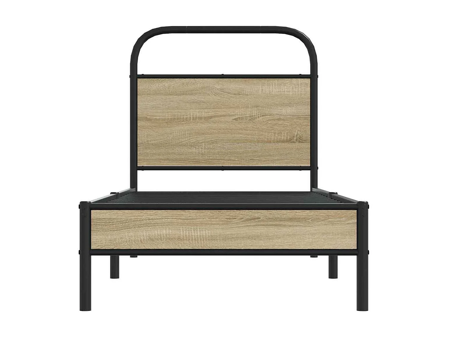 Estructura cama sin colchón 75x190 cm madera contrachapada