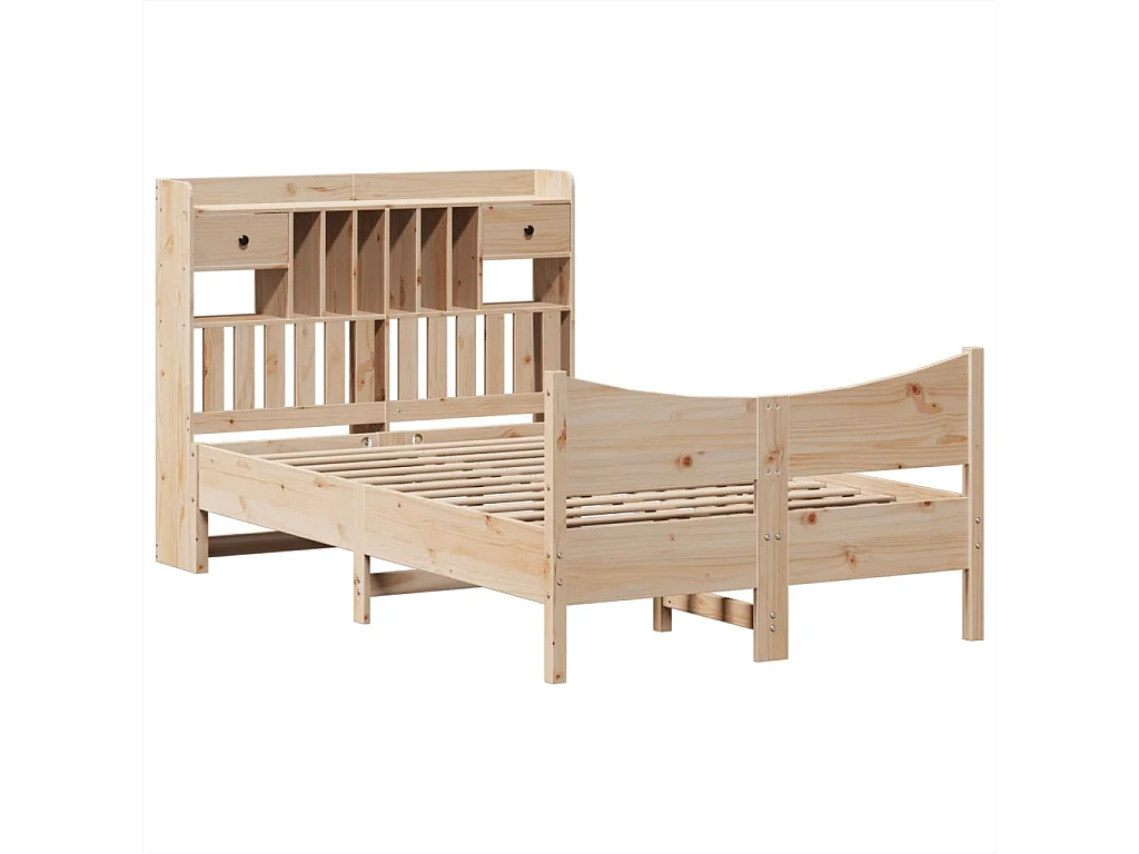 Cama sem colchão 135x190 cm madeira de pinho maciça