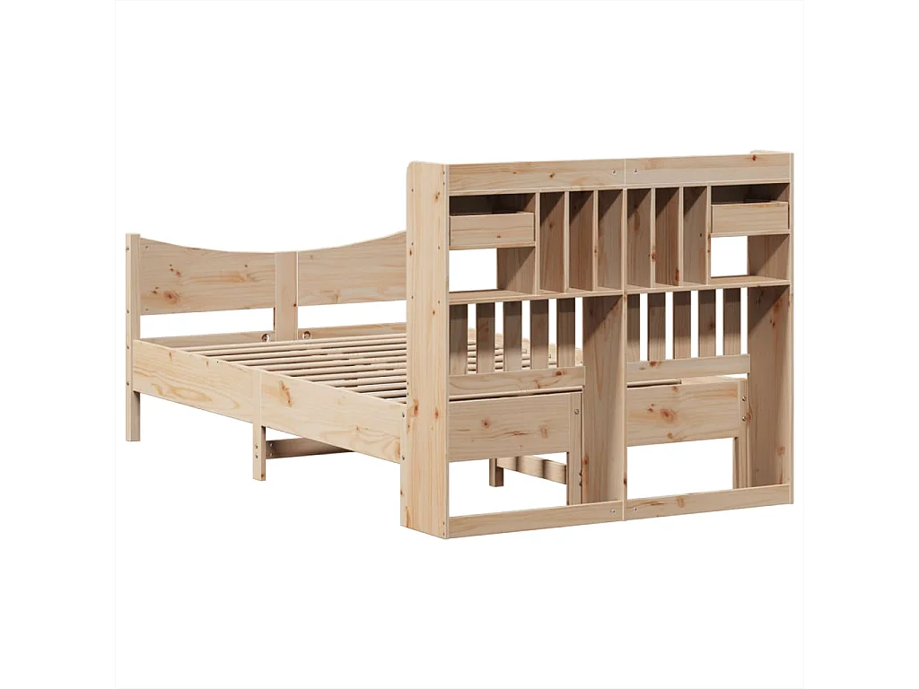 Cama sem colchão 135x190 cm madeira de pinho maciça