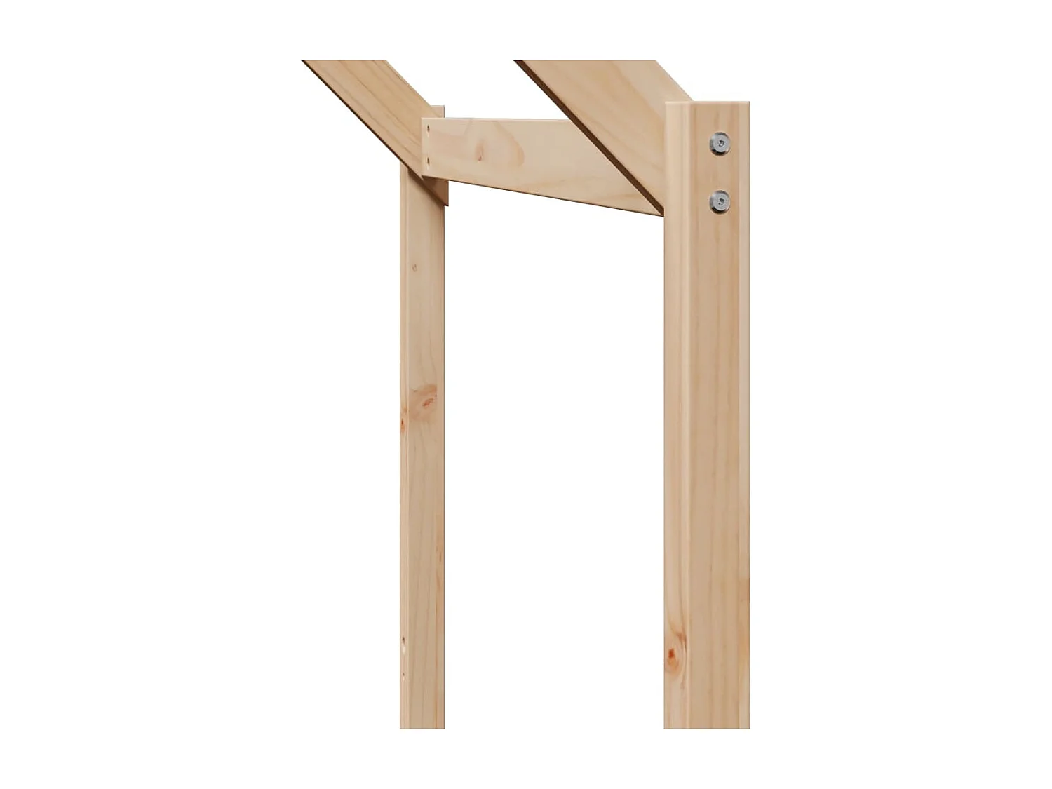 Lit haut avec toit 80x200 cm bois de pin massif