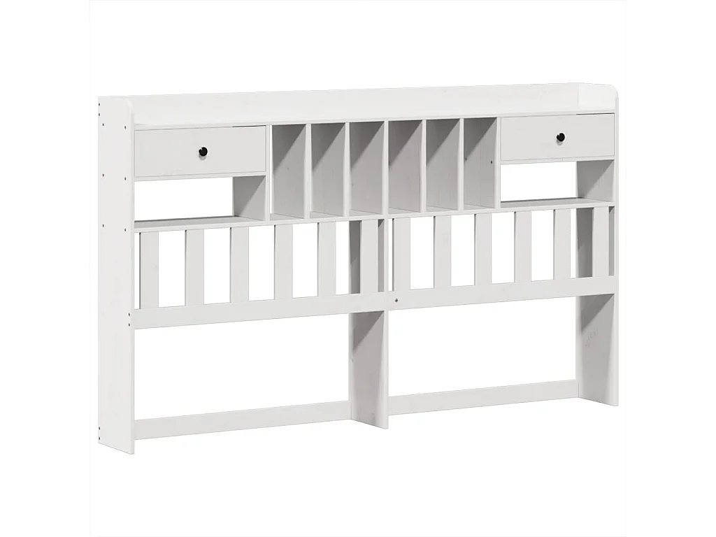 Cadre de lit sans matelas blanc 180x200 cm bois massif de pin