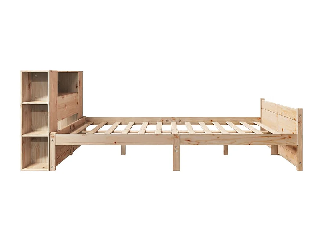 Cama com estante sem colchão 160x200 cm pinho maciço