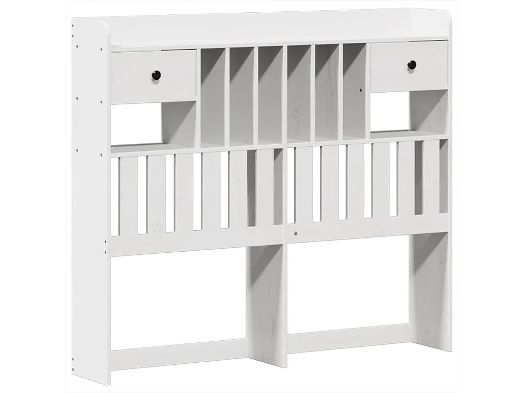 Estructura de cama sin colchón madera de pino blanca 120x200 cm