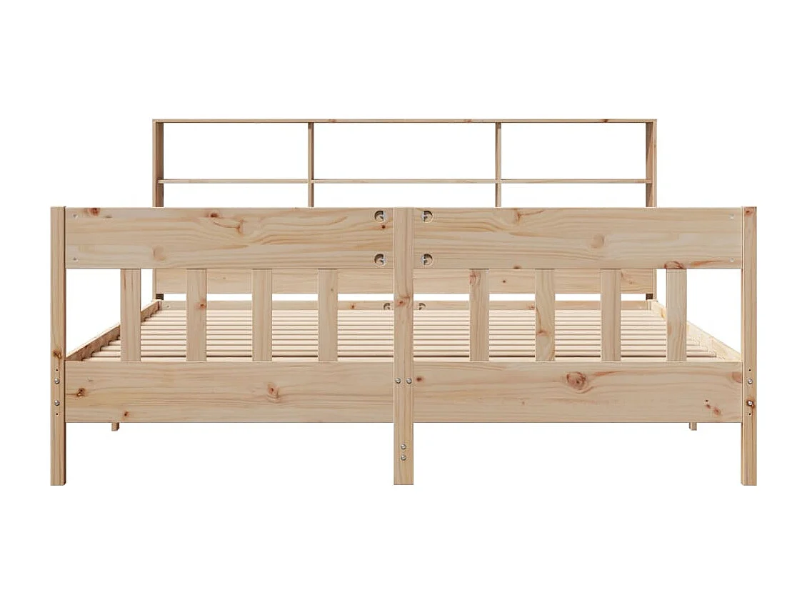 Cadre de lit sans matelas 180x200 cm bois massif de pin