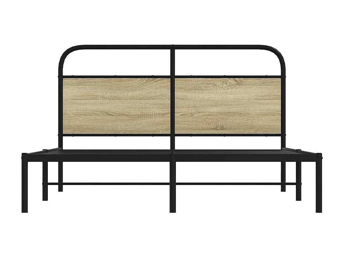 Cadre de lit sans matelas 160x200 cm chêne sonoma