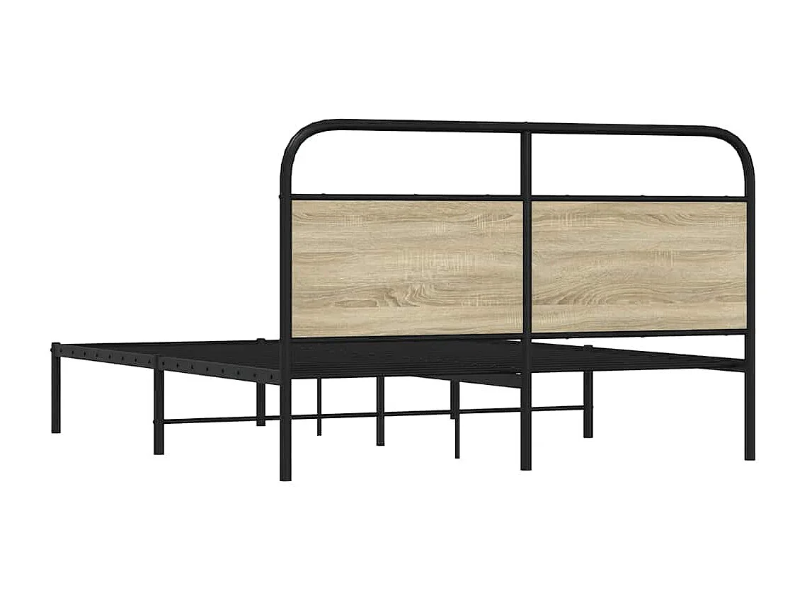 Cadre de lit sans matelas 160x200 cm chêne sonoma