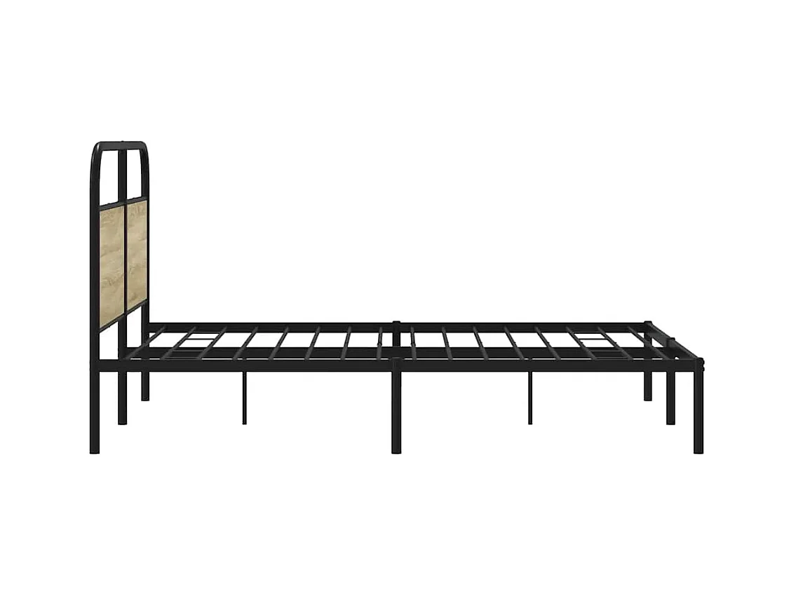 Estrutura cama s/ colchão derivados de madeira carvalho sonoma