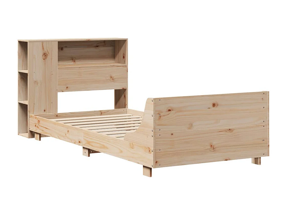 Cama sem colchão 100x200 cm madeira de pinho maciça