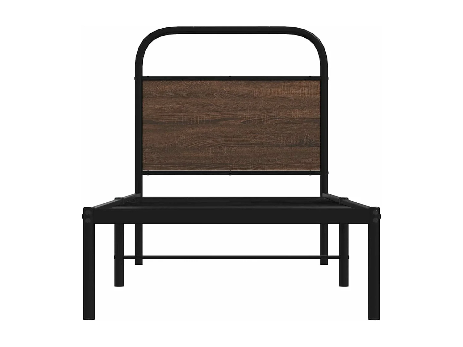 Estructura de cama sin colchón 80x200 cm madera marrón roble