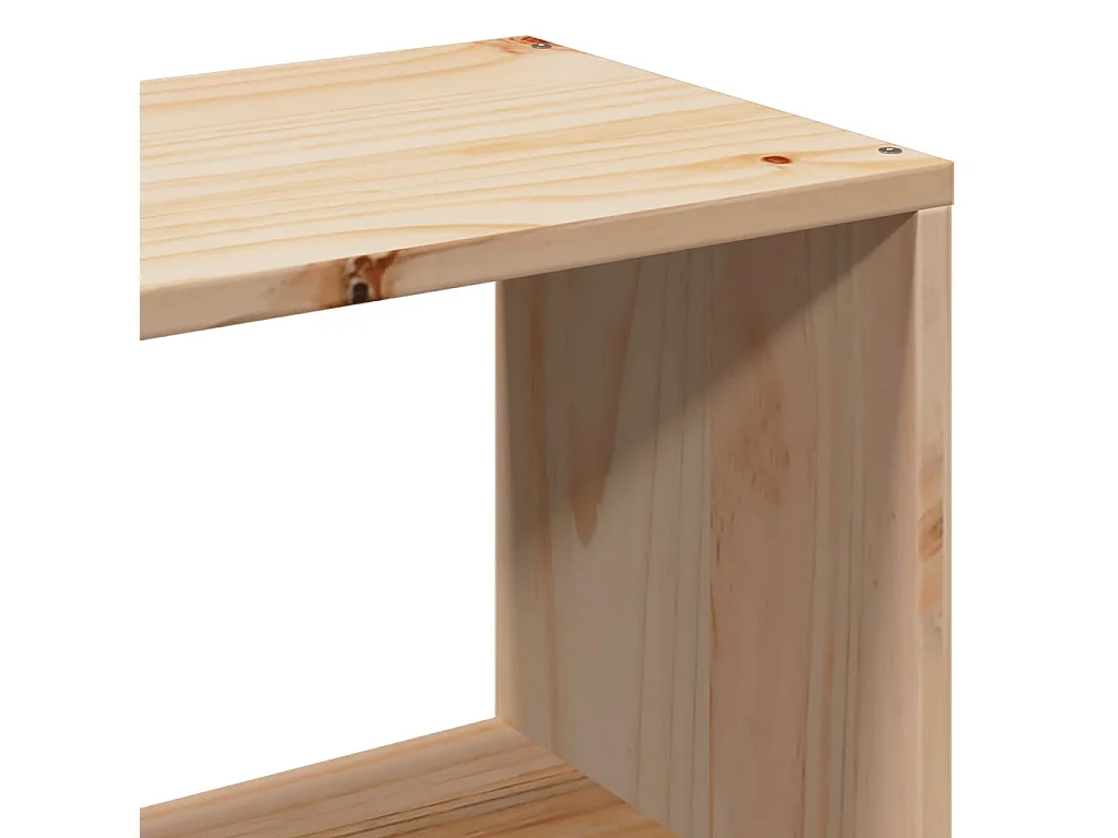 Estructura de cama sin colchón madera maciza de pino 90x190 cm