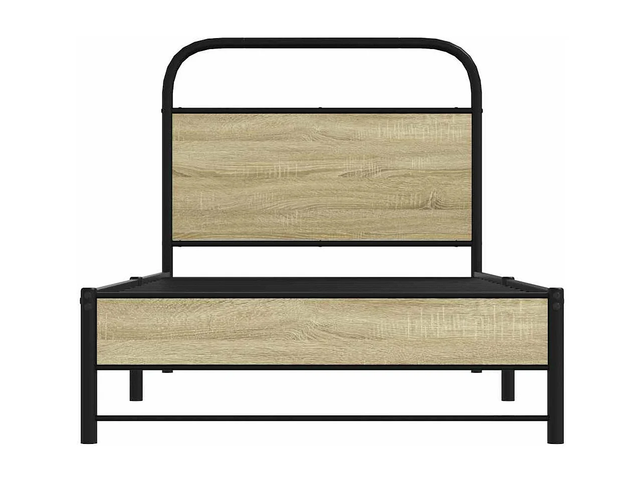 Cadre de lit sans matelas 80x200cm chêne sonoma bois ingénierie