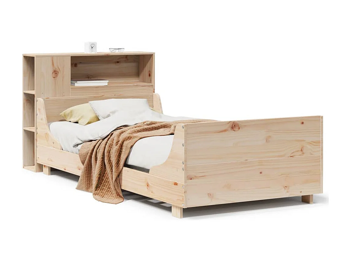 Cama sem colchão 90x200 cm madeira de pinho maciça