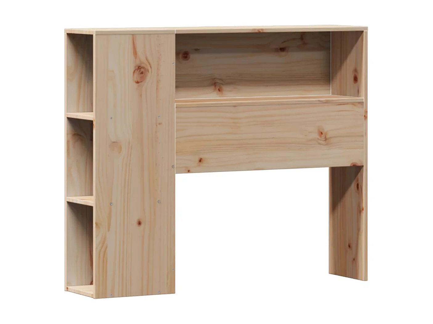 Cama com estante sem colchão 90x190 cm pinho maciço