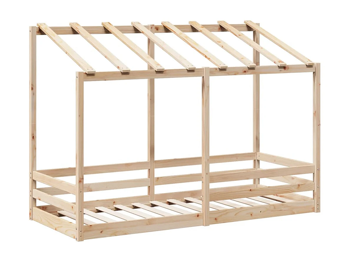 Lit pour enfants avec toit 90x190 cm bois massif de pin