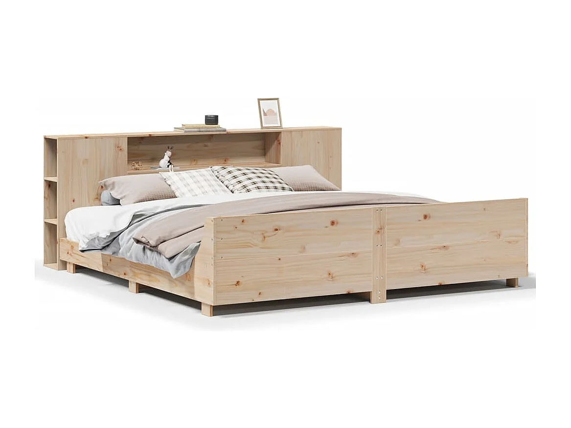 Cadre de lit sans matelas 180x200 cm bois massif de pin