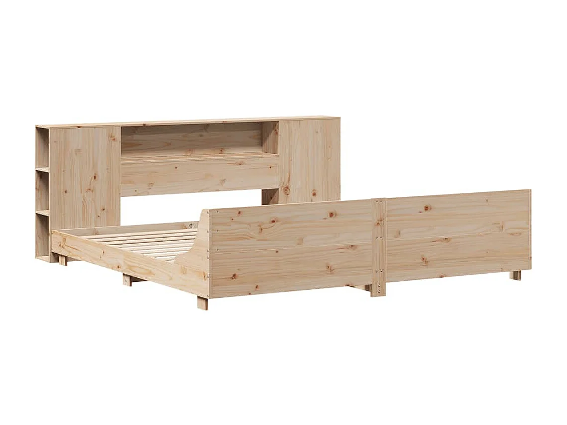 Cadre de lit sans matelas 180x200 cm bois massif de pin