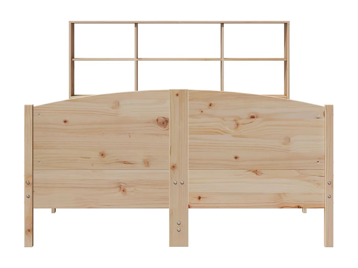 Cama com estante sem colchão 120x190 cm pinho maciço