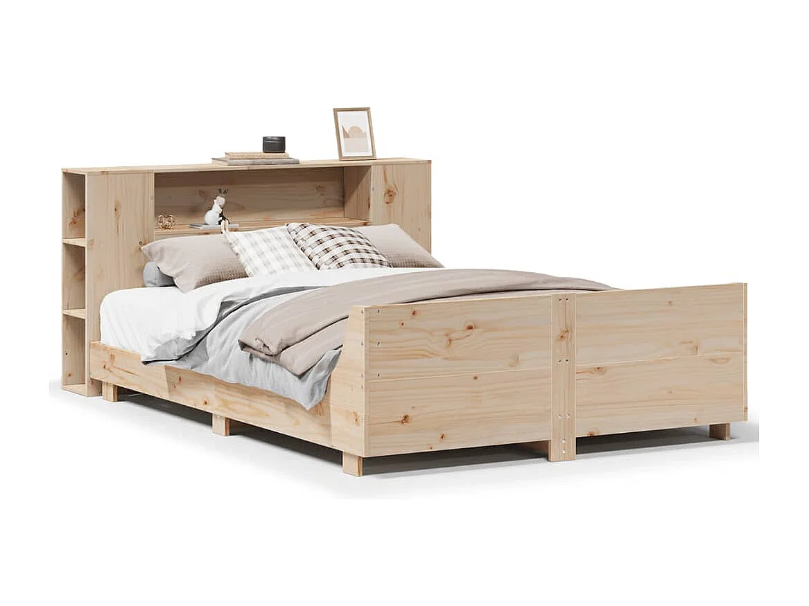 Cadre de lit sans matelas 150x200 cm bois de pin massif