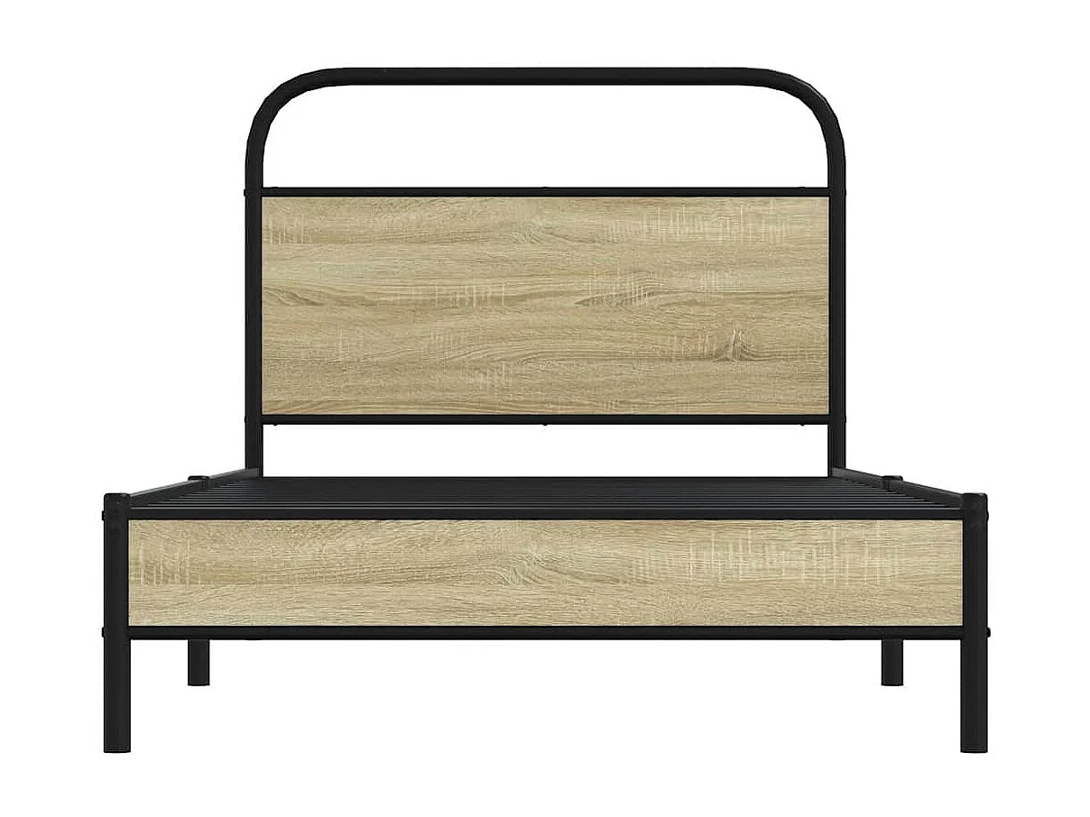 Estrutura cama s/ colchão derivados de madeira carvalho sonoma