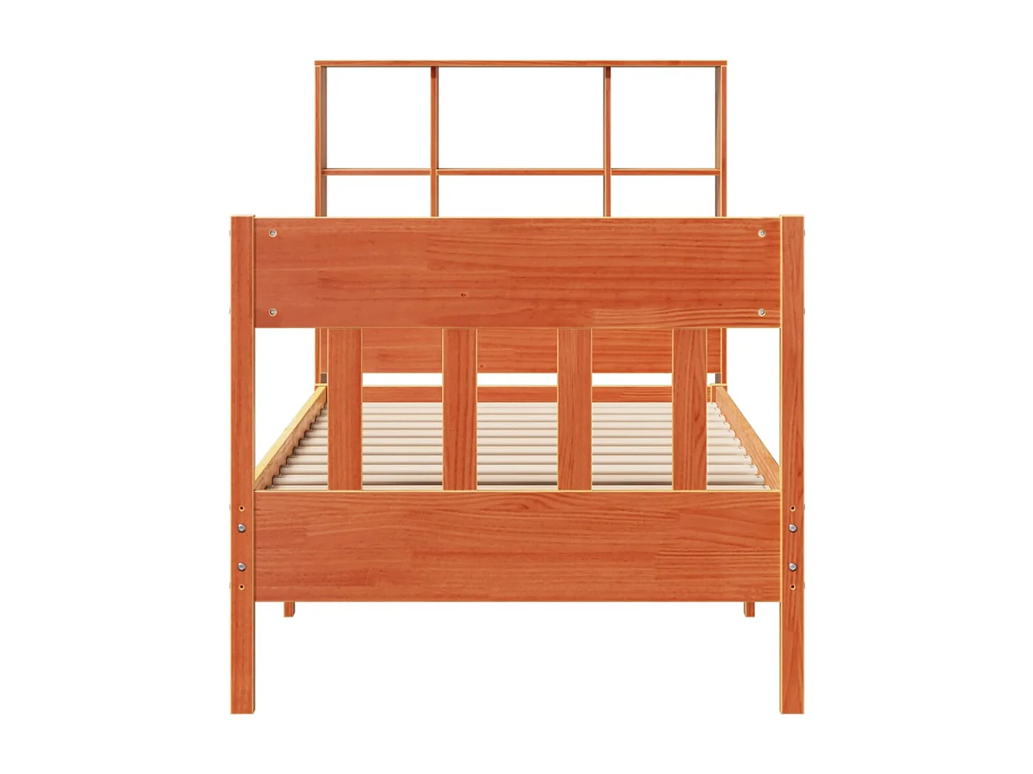 Cadre de lit sans matelas cire marron 90x200 cm bois pin massif