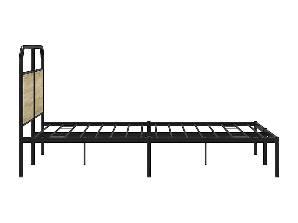 Cadre de lit sans matelas 150x200 cm chêne sonoma