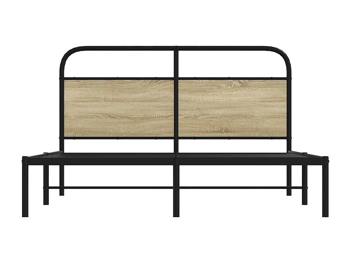 Estrutura cama s/ colchão derivados de madeira carvalho sonoma