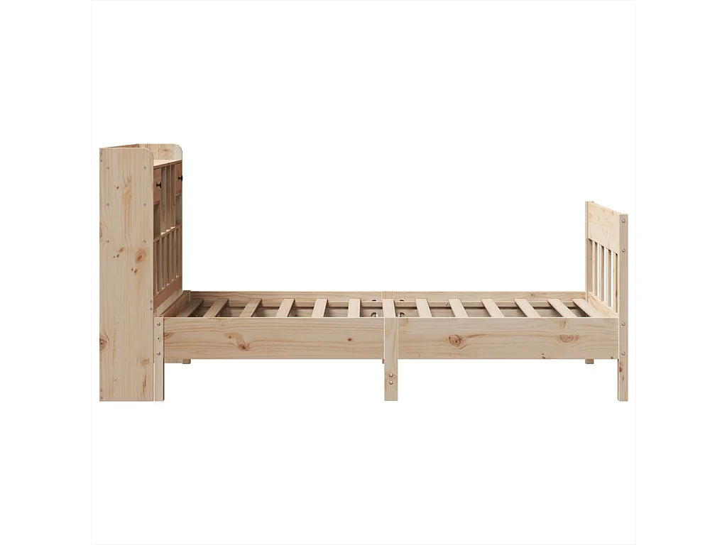 Cadre de lit sans matelas 90x200 cm bois de pin massif