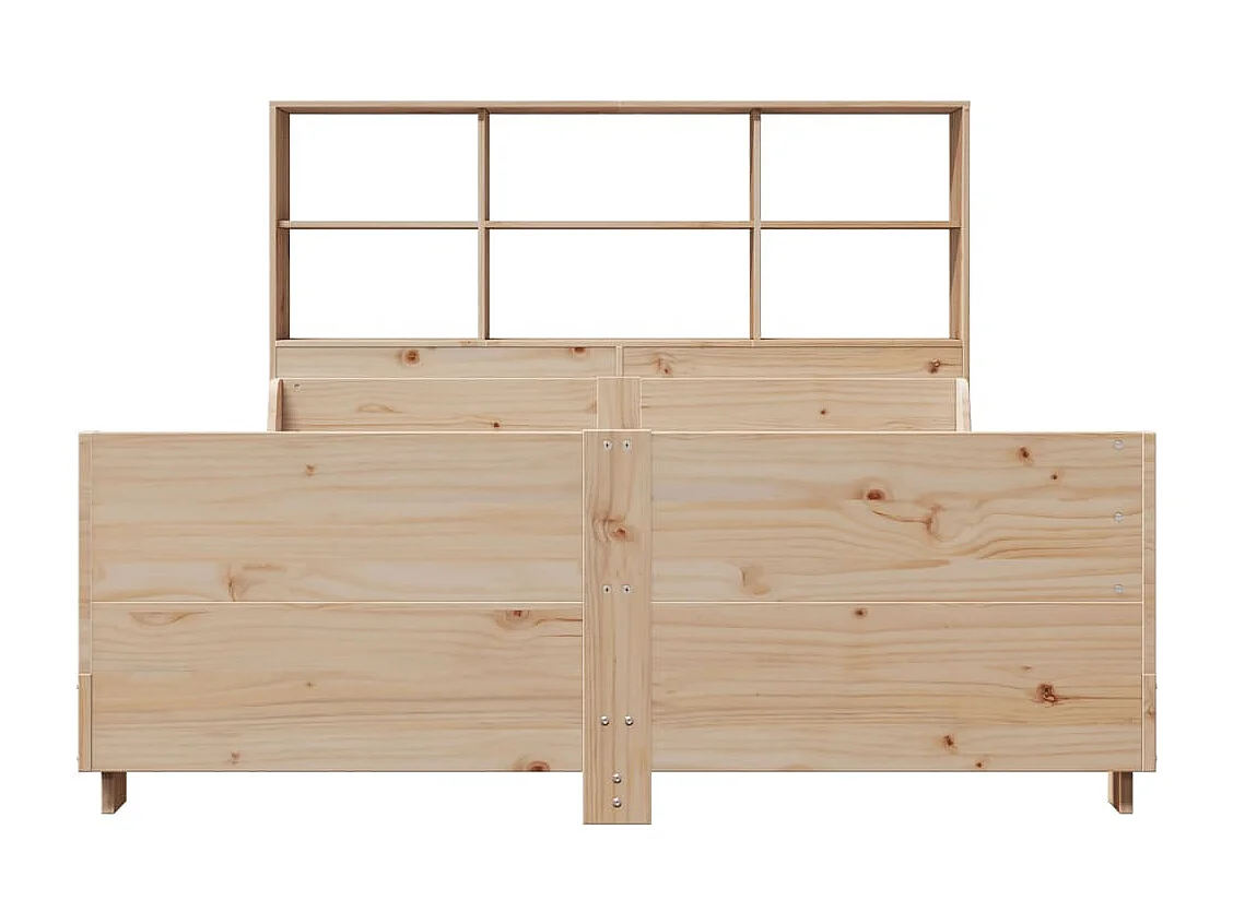 Cama com estante sem colchão 120x190 cm madeira maciça